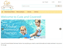 Tablet Screenshot of cuteandcovered.com